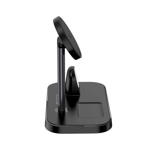 Bezdrátová indukční nabíječka QI15W-A22 3V1 Magnetic MagSafe Wireless Charger Černá pro iPhone/AirPods/Watch White