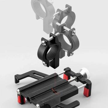 Uchwyt rowerowy Rockbros 699-BK aluminiowy na kierownicę 55–100 mm – czarny