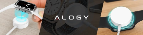 Alogy magnetický QI indukční nabíjecí kabel pro Apple Watch USB-C typ C 100cm 1M bílý