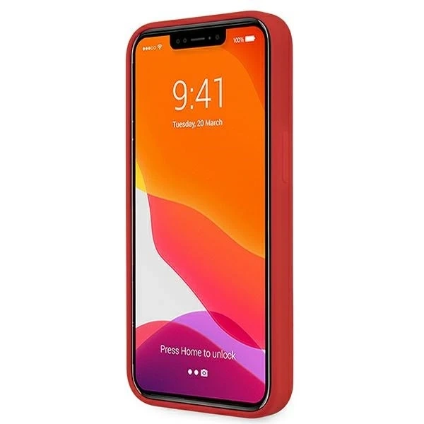 Pouzdro pro Ferrari iPhone 13 mini 5,4" černo/černé pevné silikonové pouzdro
