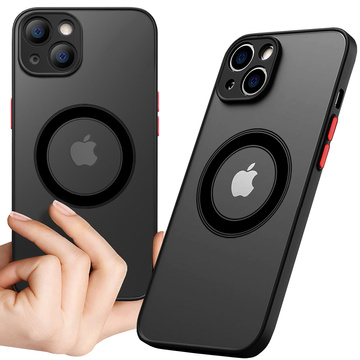 Чохол для Apple iPhone 13 Mini Alogy Hybrid Mag Case for MagSafe із захистом камери матовий чорний