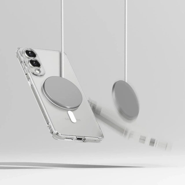 Etui do Samsung Galaxy S25 Edge Ringke Fusion Magnetic MagSafe Clear