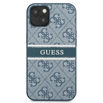 Guess GUHCP13S4GDBL 13 mini 5,4" niebieski/modré pevné pouzdro 4G Stripe