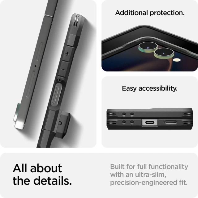 Etui Galaxy Z Flip 7 Spigen Tough Armor MagSafe Black