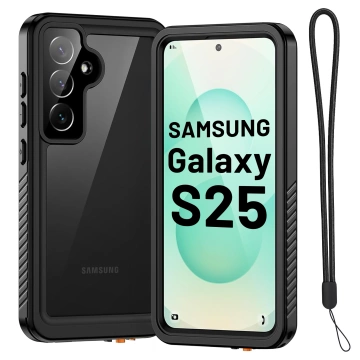 Etui Wodoodporne do Samsung Galaxy S25 Alogy HydroArmor™ IP68 Case z przezroczystym tyłem Pancerna obudowa 360