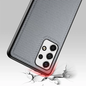 Kryt pouzdra Dux Ducis Fino z nylonového materiálu pro Samsung Galaxy A73 modrý