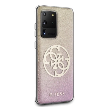 Etui Guess GUHCS69PCUGLPGG für Galaxy S20 Ultra G988 Hartschale Glitter Gradient 4G Circle