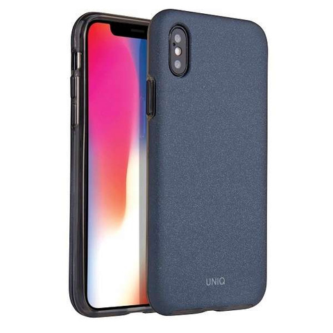 UNIQ etui Lithos iPhone X/Xs niebieski /azúrová modrá