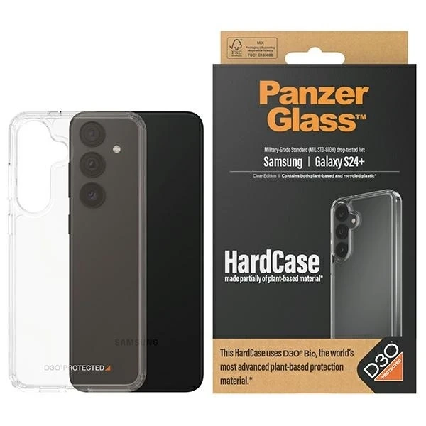 Прозорий чохол PanzerGlass HardCase D3O для Samsung Galaxy S24 Plus