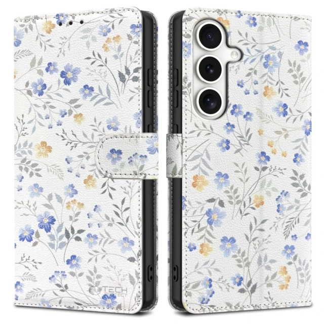 Чохол для Samsung Galaxy S25 Tech-Protect Wallet Spring Flowers