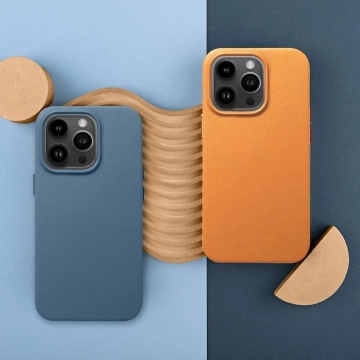 Kožené pouzdro Mag Cover kompatibilní s MagSafe pro Apple iPhone 15 Pro Max modré