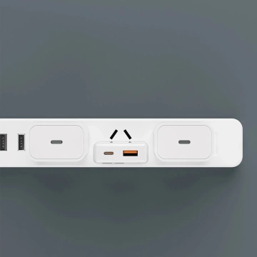 Dudao A30EU GaN nástenná nabíjačka 30W USB-A / USB-C - biela