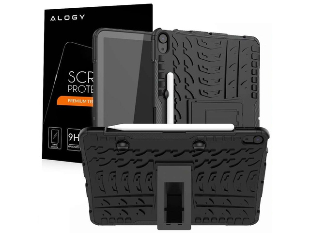 Alogy Armored Case for Apple iPad Air 4 2020/ 5 2022 Black Glass