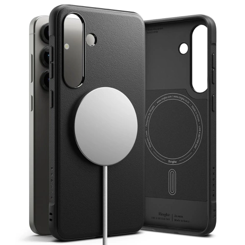Чохол для Samsung Galaxy S25 Plus чорного кольору з магнітним кільцем MagSafe від Onyx