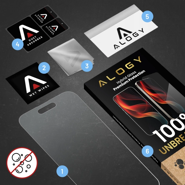 Hybrid Glass for Realme 11 Pro 5G / Pro Plus for Alogy Flexi Glass 9H Case Friendly Flat Screen Protector