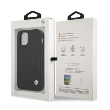 Чохол Etui BMW BMHCP12MRCDPK для Apple iPhone 12/ 12 Pro 6,1" Hardcase Leather Deboss