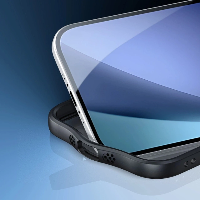 Etui do iPhone 17 Air Dux Ducis Aimo Mag Pierścień Podstawka Czarne