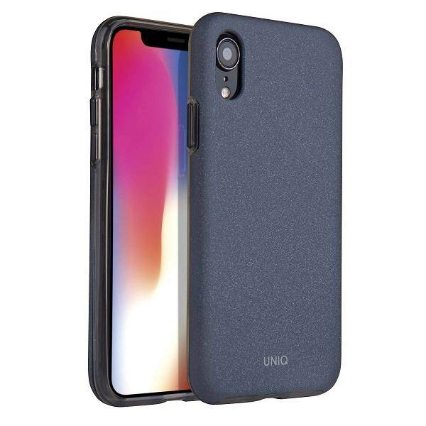 UNIQ etui Lithos iPhone Xr niebieski /azurově modrá