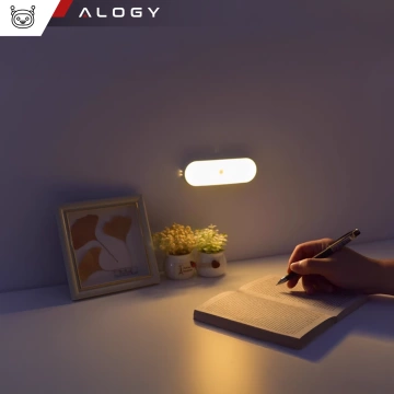 Alogy Sensor Lamp Night Light with Motion Sensor 14cm Magnetic Desk Cabinet Lamp White