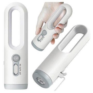 Alogy Night LED Motion Sensor Desk Lamp Portable with Flashlight White