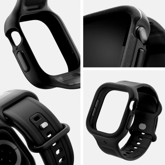 Etui z paskiem Spigen Vault Pro Apple Watch 10 42 mm Czarne