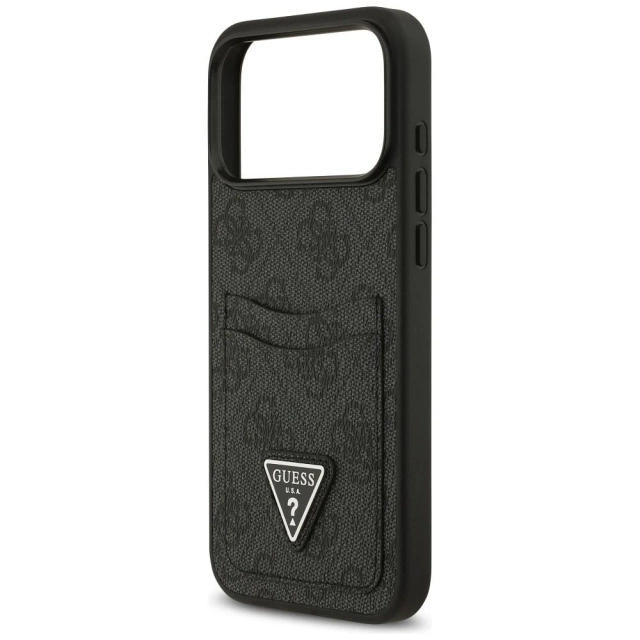 Etui Guess do iPhone 17 Pro Max 4G Double Card Triangle Black