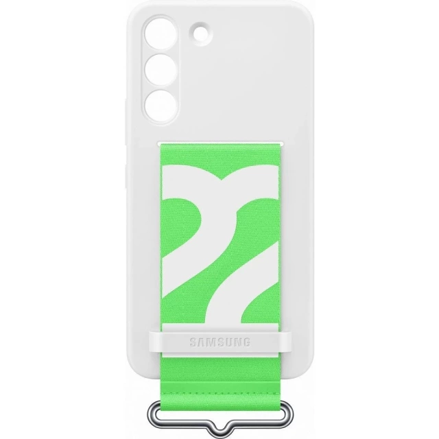 Samsung Silicone Cover gumowe silikonowe etui pokrowiec Samsung Galaxy S22 biały (EF-GS901TWEGWW)