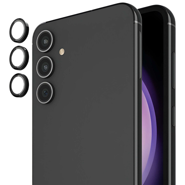 Sklo pre Samsung Galaxy S24 Plus Camera Protector Lens 3mk Lens Protection Pro Black Protective Cover