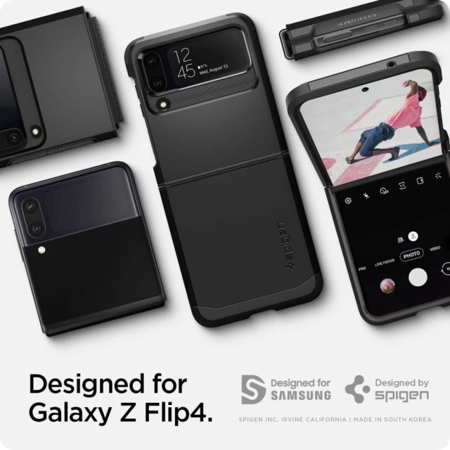 Чохол Etui Spigen Tough Armor для Samsung Galaxy Z Flip 4 Black