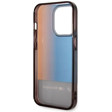 BMW BMHCP14X22HMGK puzdro na telefón pre Apple iPhone 14 Pro Max 6,7" čierno/čierne Half Tricolor