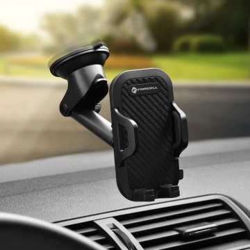 Forcell F-GRIP Carbon Bracket Car Holder Adjustable for Windshield