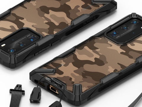 Etui Ringke Fusion X pre Huawei P40 Camo Black