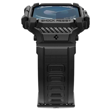 ЧОХОЛ З РЕМІНЦЕМ ДЛЯ APPLE WATCH 10 (46 ММ) МАТОВИЙ ЧОРНИЙ SPIGEN RUGGED ARMOR PRO