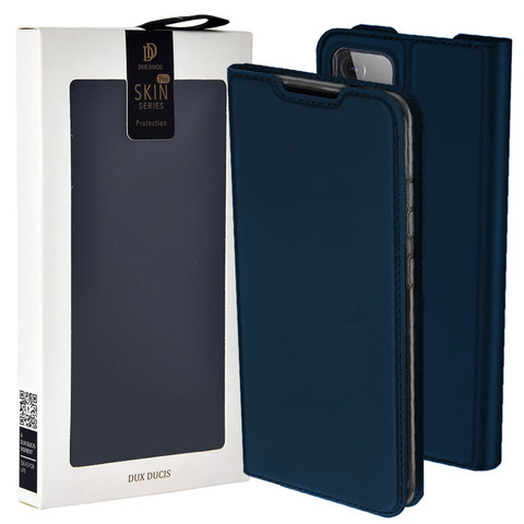 Etui ochronne z klapką Dux Ducis Skin skórzane do Samsung Galaxy A72 Granatowe