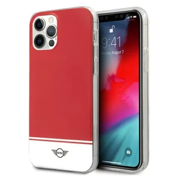 Stripe Collection hardcase phone case for iPhone 12/12 Pro red/red