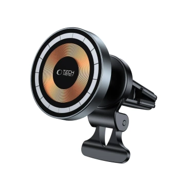 Magnetic inductive car holder MM15W-V5 Magnetic MagSafe Vent Car Mount Wireless Charger 15W for grille Black