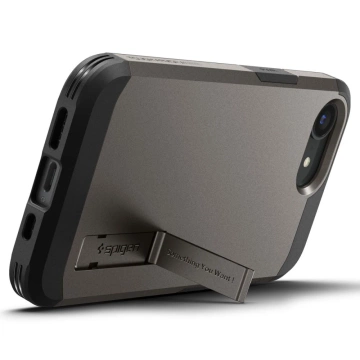 Puzdro pre iPhone 16E Spigen Tough Armor Mag MagSafe Gunmetal