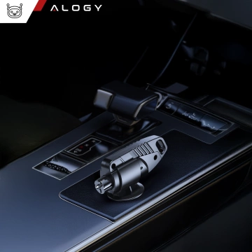 Alogy 2in1 Car Safety Hammer Window Breaker Seat Belt Cutter Black