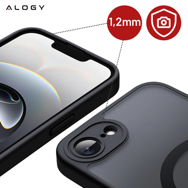 Puzdro pre Apple iPhone 16 Pro Max Alogy Anti-Shock Hybrid Case pre MagSafe Transparent