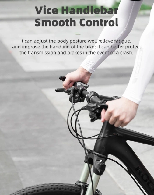 Sada držáků na kolo Rockbros BT1007W s rohy – bílá