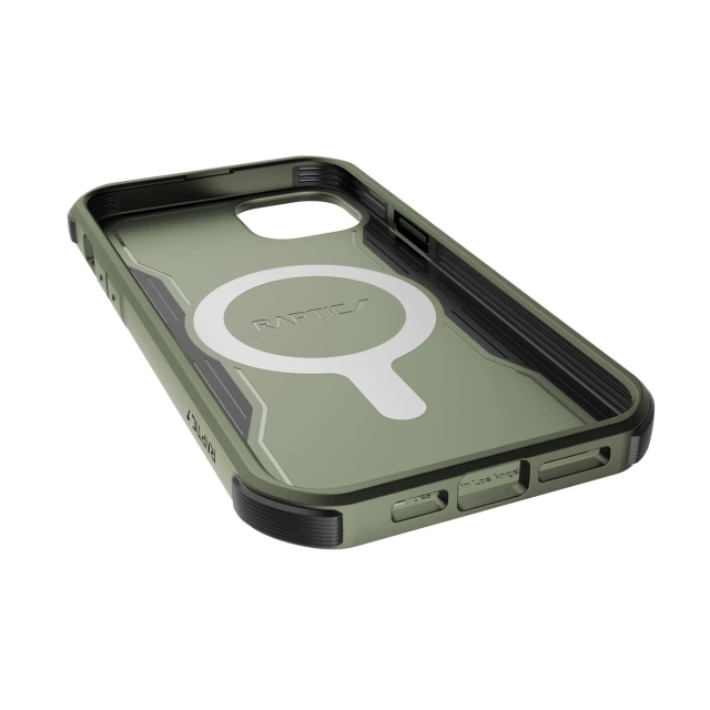 Raptic Fort Case for iPhone 14 Pro with MagSafe green armored cover