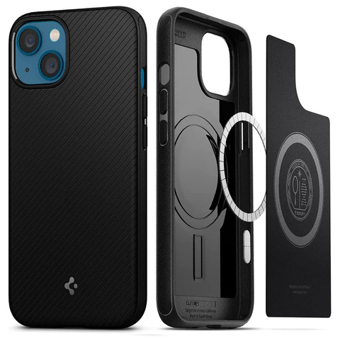 Etui do MagSafe Spigen Mag Armor do Apple iPhone 13 Matte Black