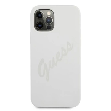 Guess GUHCP12LLSVSCR iPhone 12 Pro Max 6,7" кремовий/кремовий твердий чохол Script Vintage