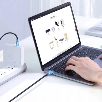 Kabel USB-C – USB-C 100W 5A 1.5m Ugreen US316 90120 PD QC FCP Szary