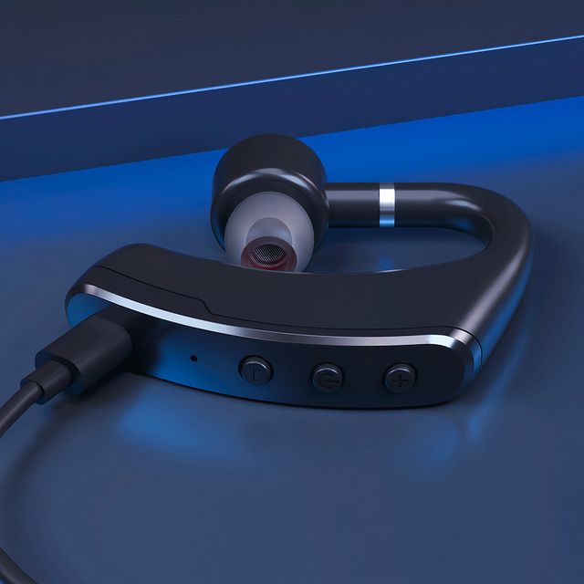 Bezdrátový headset pro hovory Bluetooth 4.0 do auta headset s displejem V8 Black