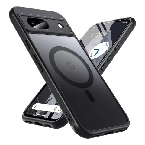 Pouzdro Alogy MagSafe Hybrid Matte Case pro Google Pixel 8a, matně černé, zadní kryt MagMat