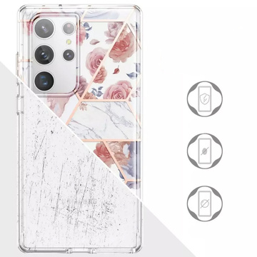 Velar Case 360 ​​​​Schutzhülle für Samsung Galaxy S23 Ultra Marble Marble