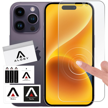 Hybridné sklo pre Apple iPhone 14 Pro Max chránič obrazovky Alogy Flexi Glass 9H Case Friendly chránič obrazovky