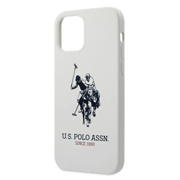 Чохол для телефону US Polo Silicone Collection iPhone 12/12 Pro 6.1". білий/білий