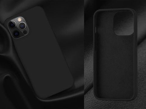 Захисний чохол для телефону Alogy Thin Soft Case для iPhone 13 Pro Max black Glass